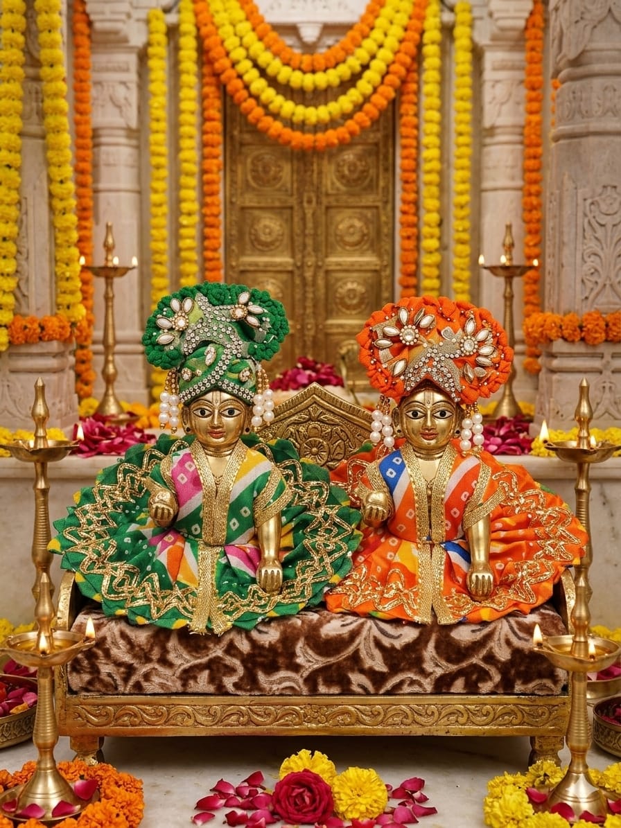 Kanhaji Poshak- set of 2- Poshak with turban- size 1